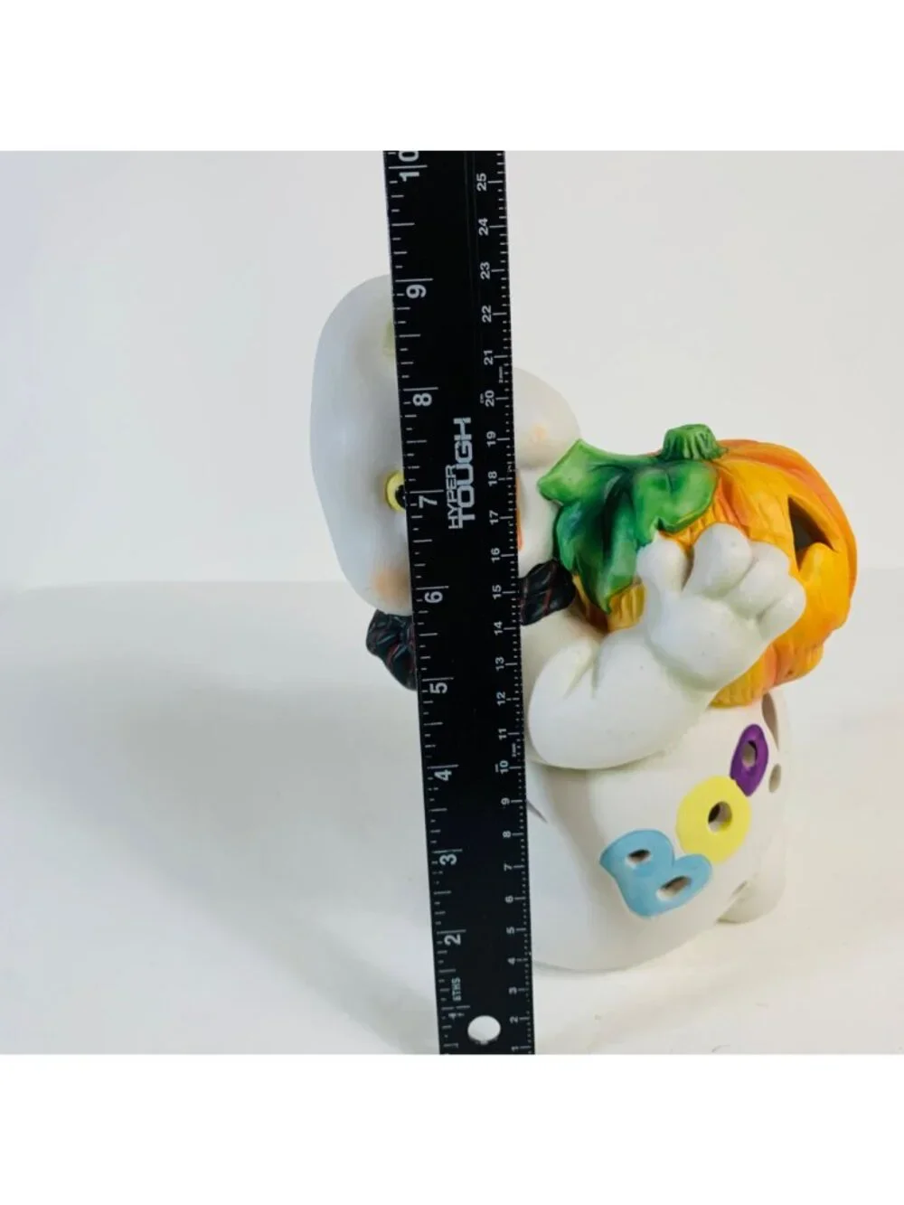 Vintage Halloween Ghost Night Light Spooky Boo Pumpkin Ceramic Lamp Kitsch 90s